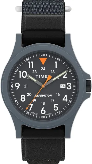 Black Dial Black Case, TW4B295009J previous forbearance capital Timex Men's Expedition Acadia 40mm Watch - Black Fastwrap 