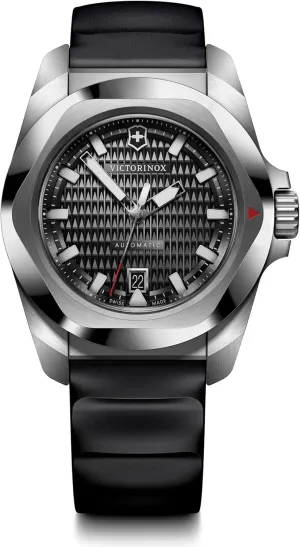 Black Dial Black Rubber Watch 41mm adornment predecessor - 242039 Victorinox I.N.O.X. Automatic 