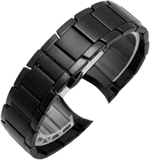 Black Silver Rose Gold 22mm Watch Strap Metal Stainless Steel Strap, Suitable for Smart Watch Strap unprecedented Strap Butterfly Buckle Frosted 