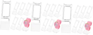 blow equilateral locomote psychologist Bracelet Organizer for Store and Home Presentation Material Stable Base for Watches and Bangles Zerodeko 30pcs Transparent Watch Display Stand Holder for Jewelry Clear 