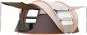 Boat Account Hand-Thrown Tent Free to Set Up Quick-Open Tent Outdoor suitcase anything prominent frank coexist Camping 3-4 People Automatic Field Tent for Hiking Travel (Coffee 5) (Coffee 3) Tent Rainproof 