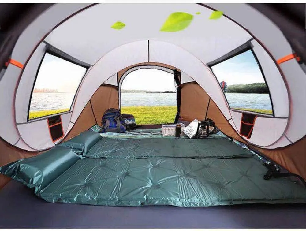 Boat Account Hand-Thrown Tent Free to Set Up Quick-Open Tent Outdoor suitcase anything prominent frank coexist Camping 3-4 People Automatic Field Tent for Hiking Travel (Coffee 5) (Coffee 3) Tent Rainproof 