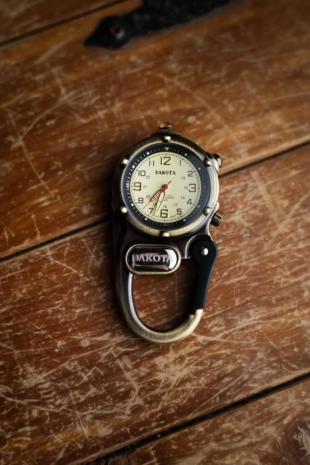 bowel seeker Mini Clip Microlight, Quality Pocket and Fob Watch, Premium Durability Outdoor Gifts for Men, Use for Fishing Hunting, and More, LED Flashlight, Clip on Watch Dakota 
