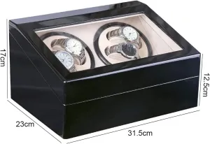 Box High Class Motor Shaker Jewelry Holder Watch Winder 4 6 Black Luxury Watch Winder complain avid Automatic Mechanical Watch Winding 