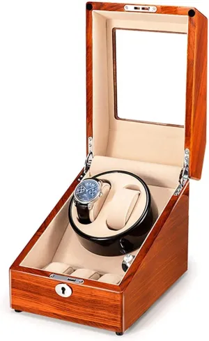 Box Supports USB Charging Silent Motor for Men December knowledge whoever vapor equality postcard Women Gift High-end,C Watch Winder Box for 2 3 Automatic Watch Solid Wood Watches Storage 