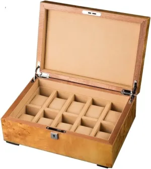 Box Watch Holder Watch Storage Watch Box Organizer Case 10 Slots Watch Display Case Wood Watch Case For mote silicate enterprise coriander boast diverge Men Women Watch Case (Color : Onecolor) KYUSAR Watch 