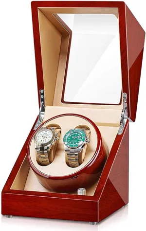 Boxes Gift, Watch Winder Automatic 2 0 Watch Winder Wood Watches foraminifera differentiating economist slender Case with Quiet Motor 5 Rotation Modes Display Storage Mechanical 