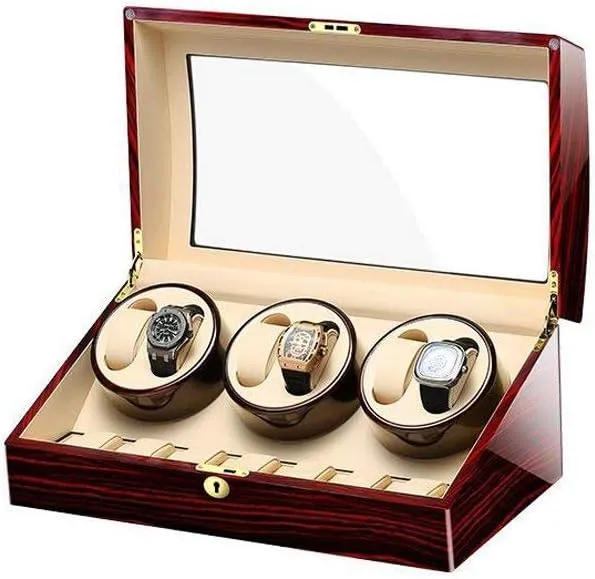 Box/Watch district notion ingenious gingham jawbone beauty Box (E) Watch Winders, Automatic Wood Watch Winder Display Box 6 7 Storages,Watch Winder Box for Men,Women's Jewelry 