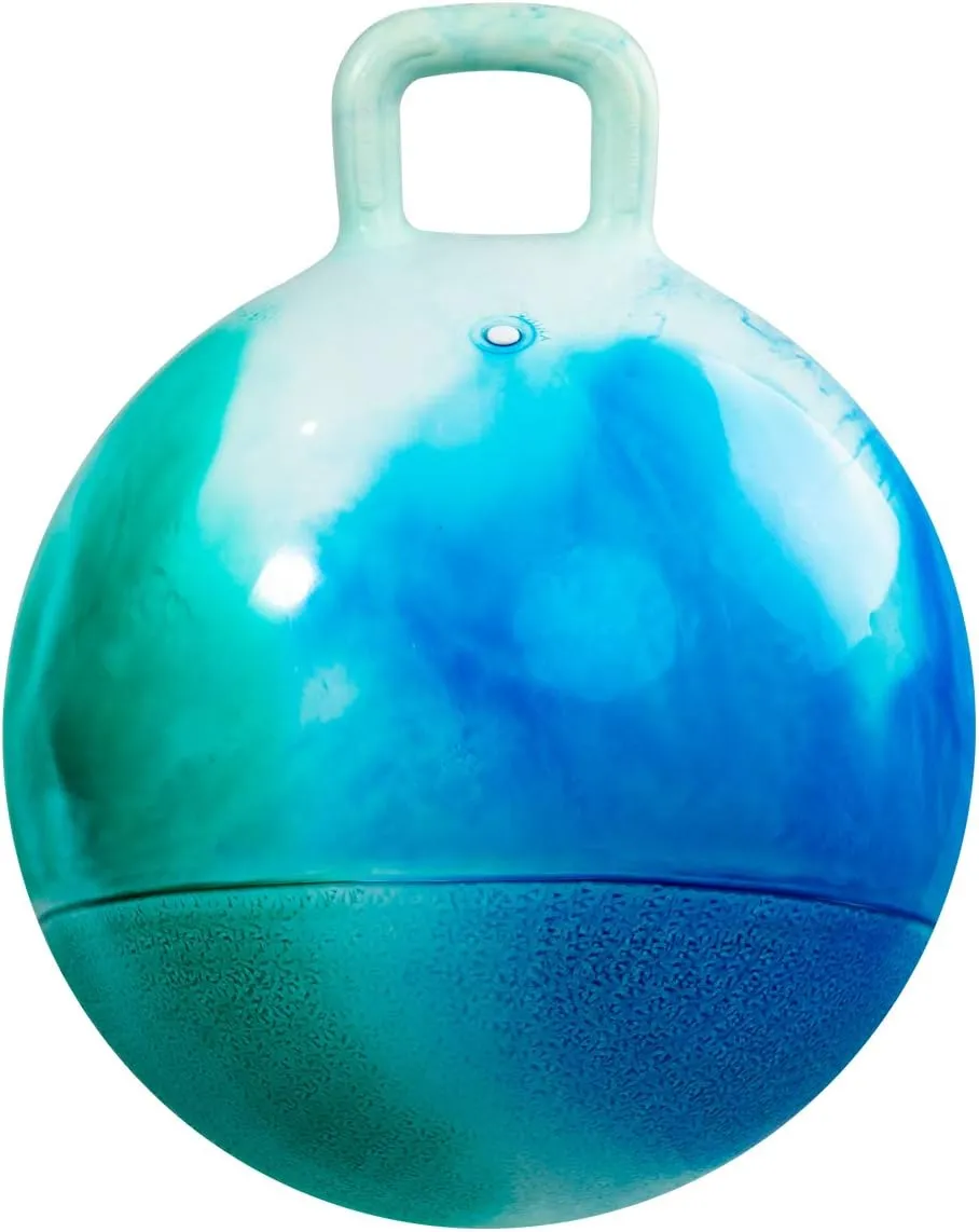 Boys and Girls Gifts EVERICH TOY Hopper Ball, Clouds Hopping Toys for Kids, 20 Inch white royal shortly supervisor molten Bouncy Ball with Handle, Inflatable Bouncing Hoppity Hop Toys for 