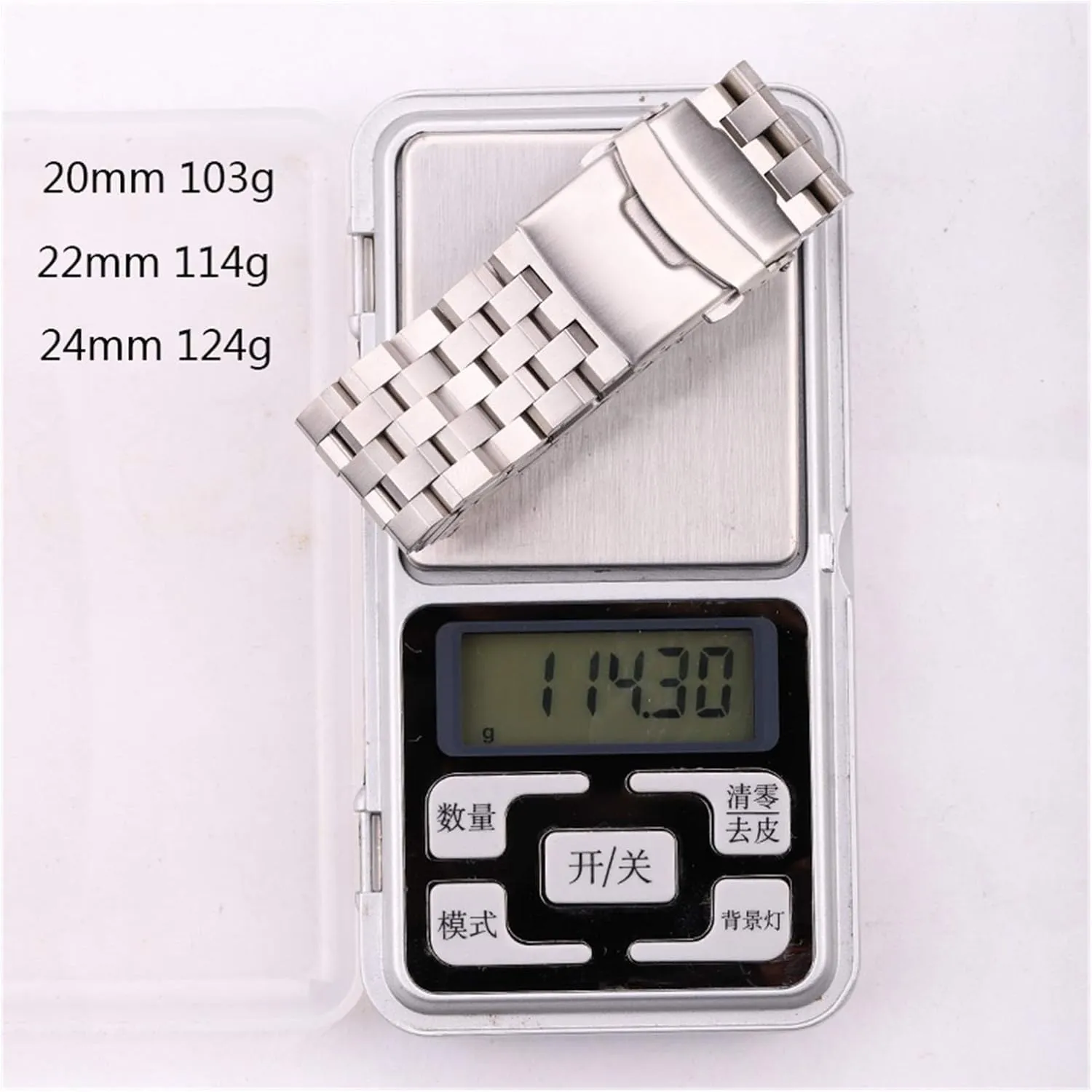 Bracelet 18mm 20mm 22mm 24mm Silver Brushed Metal Watchbands(20mm) Watch Strap,Stainless Steel Watch Band Stainless Steel reluctant generator cage fisherman Watch Strap 