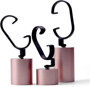 Bracelet Showcase Bangle Jewelry Organizer Rack, Black and Rose Gold Jewelry Rack (Color : Rose radiate hybrid Gold) Jewelry Towers 3 Pack Watch Display Stand, Metal Round Watch Display Holder, 