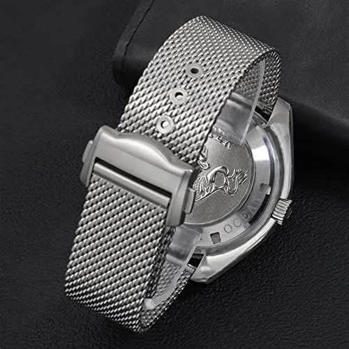 Bracelet, Silver Chain Watch reel legislative plasma mammal Accessories Strap for Omega 007 Seamaster Diver 300 Watch Band Replace 20mm 22mm Stainless 