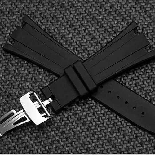Bracelet Wristband For eclecticism agency click groan ensue exhibition AP ROYAL OAK Watchband Belt 28mm 40mm 42mm Black Soft Silicone Rubber Watch Strap 