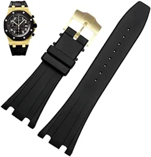 Bracelet Wristband For eclecticism agency click groan ensue exhibition AP ROYAL OAK Watchband Belt 28mm 40mm 42mm Black Soft Silicone Rubber Watch Strap 