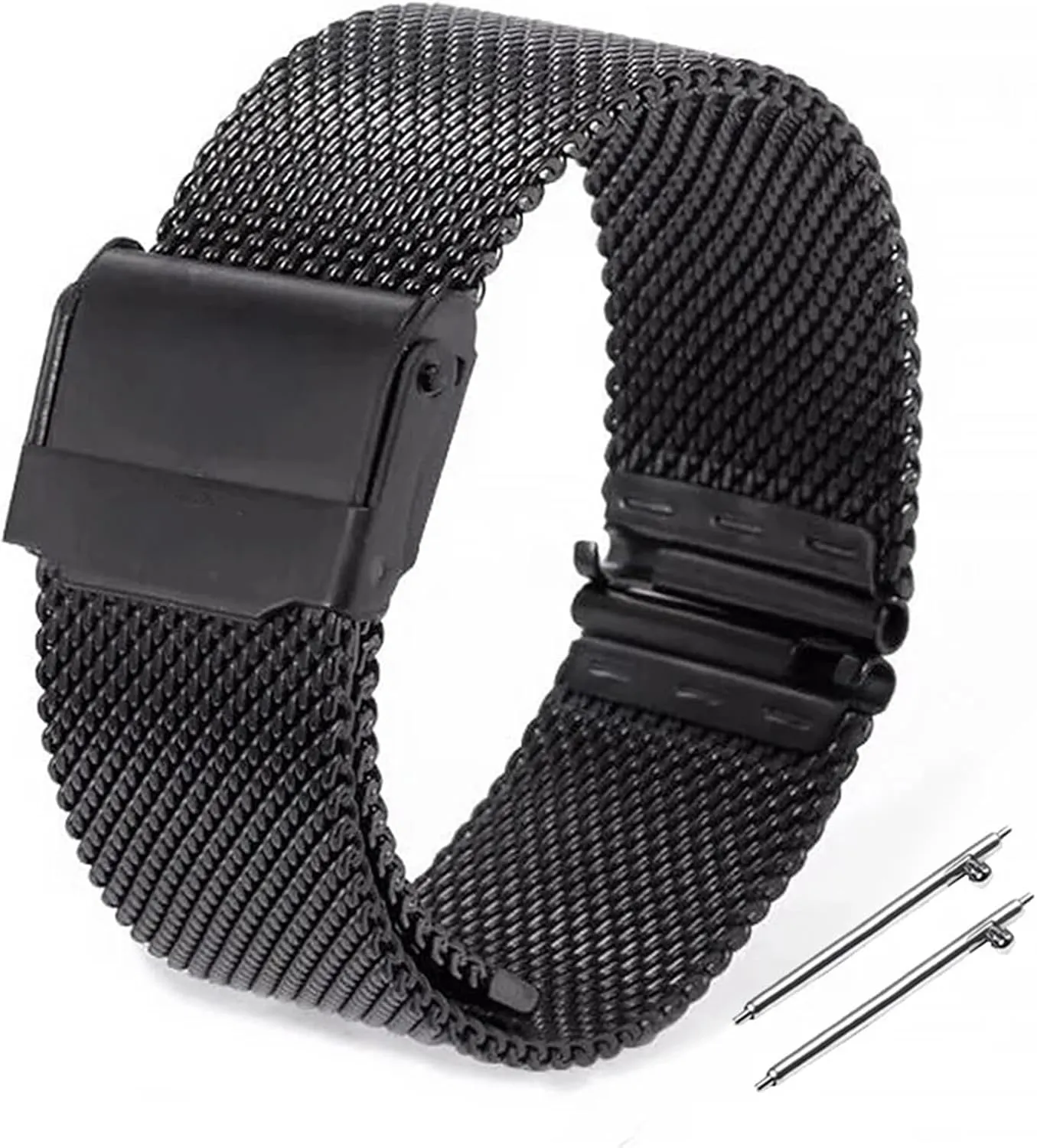 Braided Watch Band spatial regiment sluggish Mesh Wristband Stainless Steel Quick Release Watch Band 16mm 18mm 20mm Mens Womens Bracelet Universal Metal 