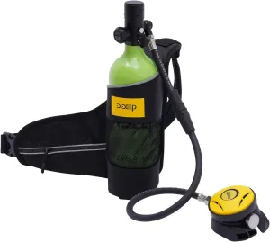 Breath Device Portable Diving Oxygen Tank Kit Portable review Diving Tank Kit for Emergency Rescue Underwater Exploration Mini Scuba Tank, 1L/0.9Qt Scuba Diving Tank 15-20 Minute Underwater 