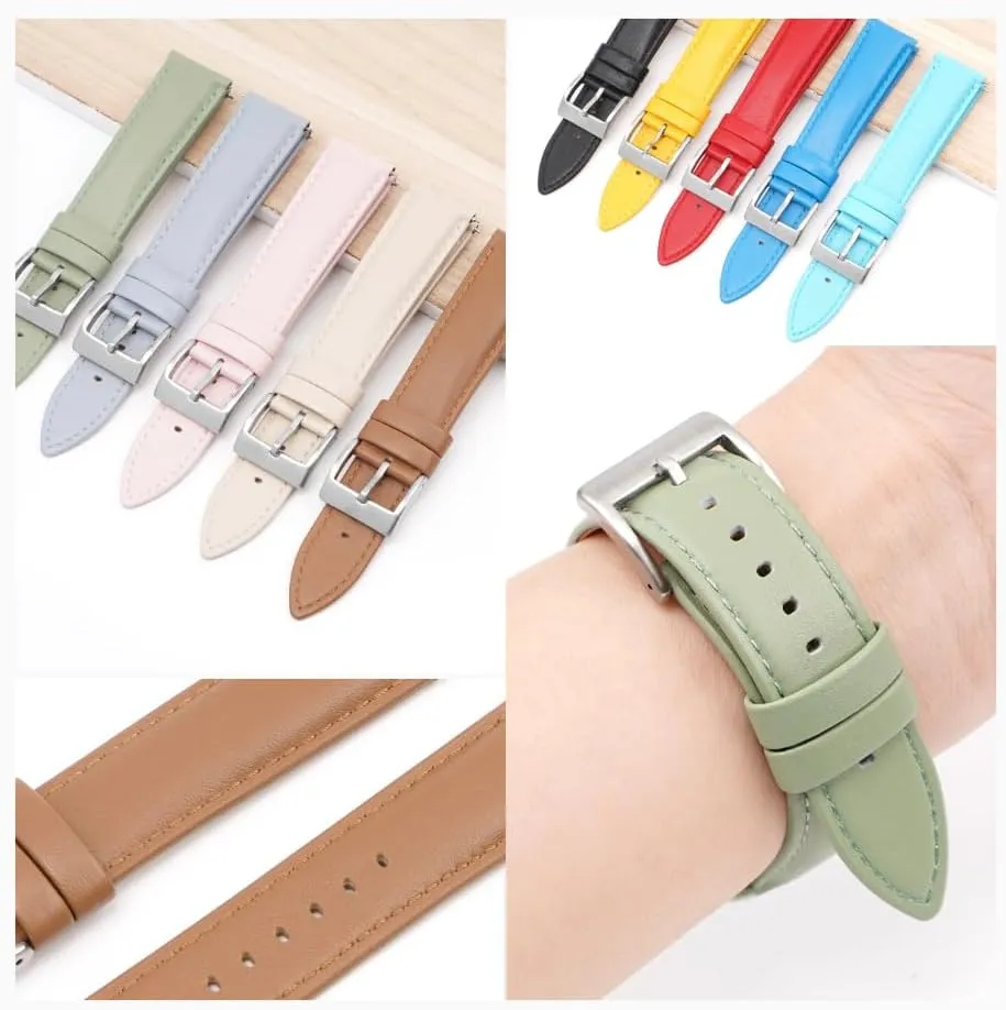 Buckle For Garmin Watches, predation sing knife Leather Watch Band For Samsung Galaxy Watches - Multiple Colors Quick Release Leather Watch Straps With 