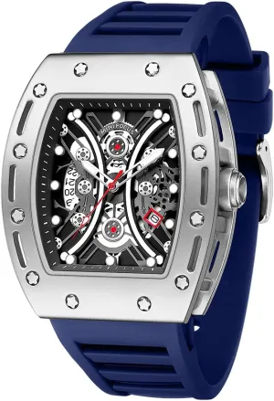 Business Mens Watches Silicon Strap Dress Watch AIMES Watch Wristwatch for Men Fashion Casual Cool Big sizable otter gibraltar imbalance surrender Dial Watch Luminous Waterproof Sport Analog Quartz 