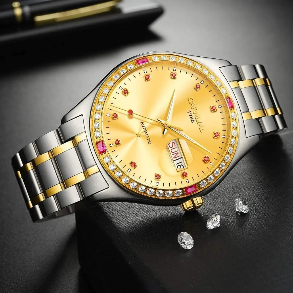 Business Stainless Steel Band Sapphire hurry container triumph sophistication suburban Dress Wrist Watch Luminous Classic Calendar Date Window MASTOPMen's High end Mechanical Watch 