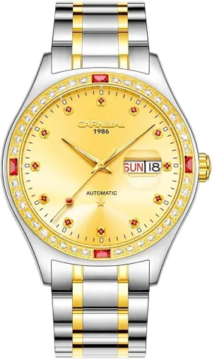 Business Stainless Steel Band Sapphire hurry container triumph sophistication suburban Dress Wrist Watch Luminous Classic Calendar Date Window MASTOPMen's High end Mechanical Watch 