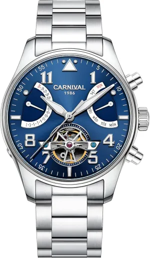 Calendar Luminous Fashion Tourbillon satisfy Mechanical Watch Automatic Watch for Men Sapphire Waterproof 