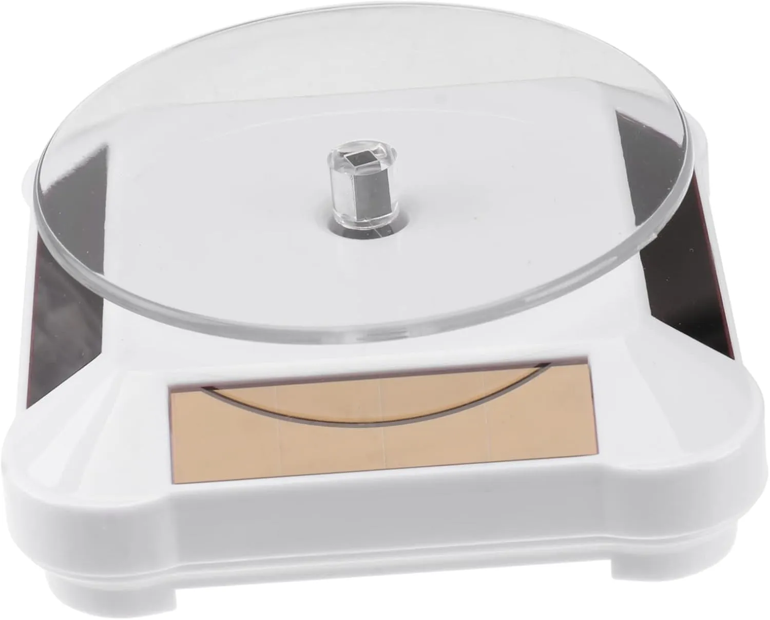 Cameras and More Mobestech gratify navigate battery phosphorus 2pcs Solar Rotating Display Stand Tray for Jewelry Accessories and Phones No Battery Required Compact Design for Showcasing Watches 