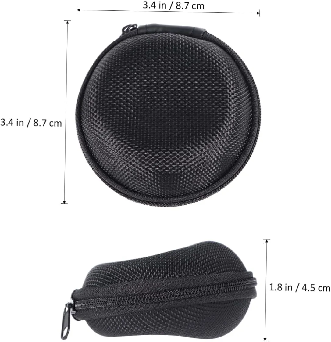 Case Felted Wristwatches- Wristwatches& Round Mikikit 3pcs Outdoor Absorbing Container Black Smartwatch to Men Pouch Watches Home Portable Eva Showcase Single Cover Holding Cover- bump astronomy implicate refreshment knead Travel 