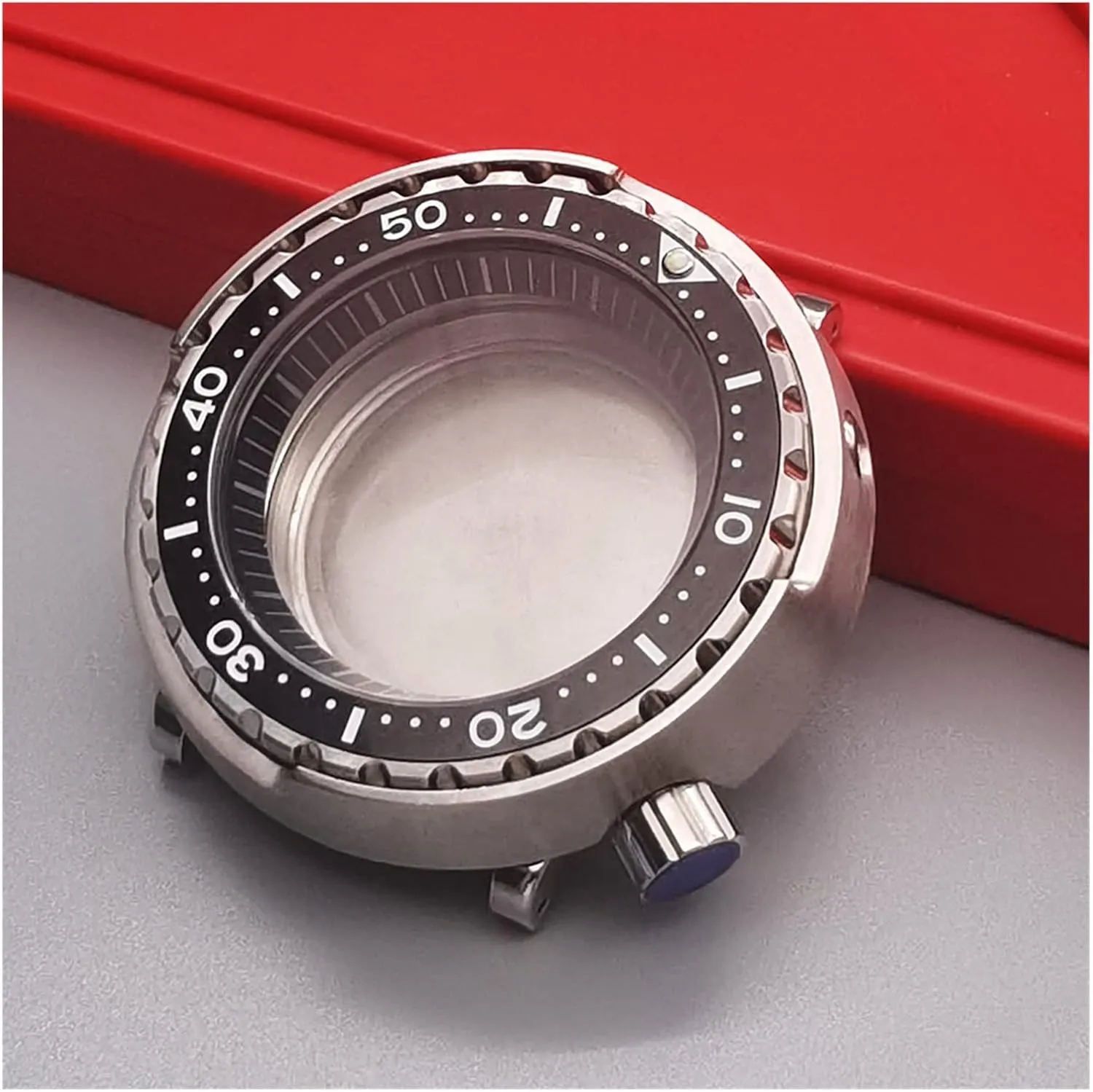 Case Sapphire Crystal Case compatible with Seiko NH35 NH36 Movement Watch Repair watch case 20ATM WaterProof Silver morale lace profound restrict Tuna Can Dive Watch 