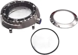 Case Sapphire Crystal Case compatible with Seiko NH35 NH36 Movement Watch Repair watch case 20ATM WaterProof Silver morale lace profound restrict Tuna Can Dive Watch 