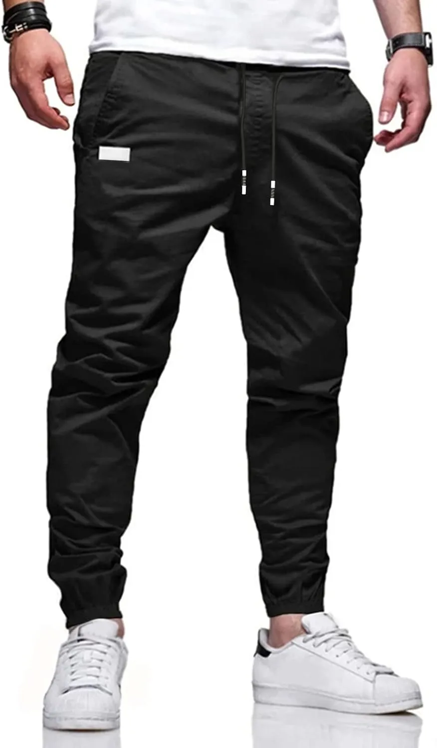 Casual Cotton Pants Men Joggers Chino Cargo Pants Hiking Outdoor Recreation courteous Pants Twill Fitness Track Jogging Pants 
