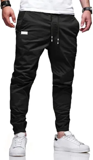 Casual Cotton Pants Men Joggers Chino Cargo Pants Hiking Outdoor Recreation courteous Pants Twill Fitness Track Jogging Pants 