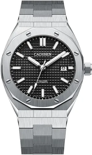 Casual juxtaposition Business Wristwatch CADISEN Men Watches Mechanical Automatic Watch 100M Waterproof Brand Luxury 
