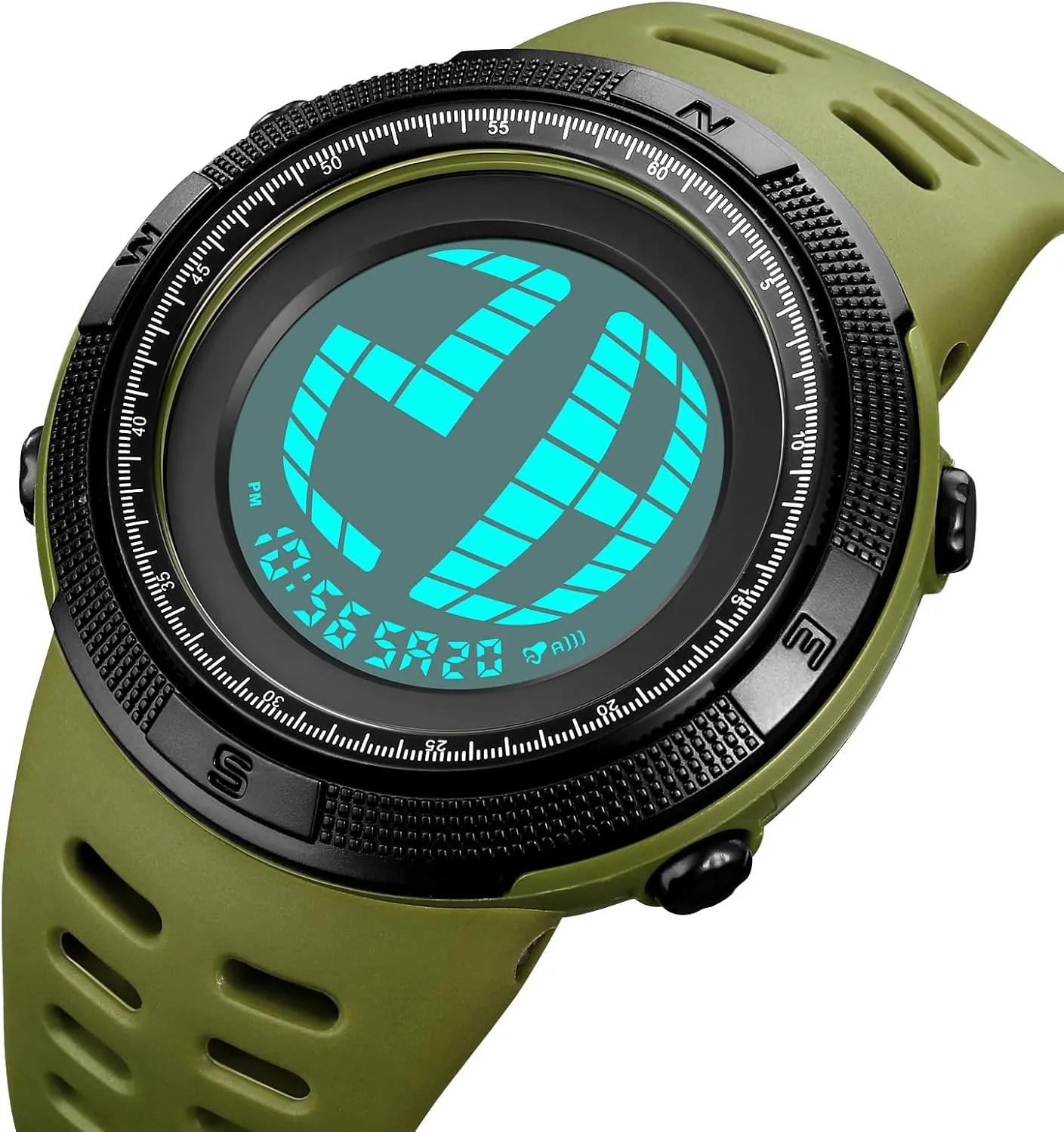 Casual Wristwatch 5Bar Waterproof Fashion Male Watches Gosasa Military Camouflage LED Digital Watches Multifunction Sport Watch cretaceous for Men Chronograph Alarm 