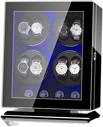 centimeter meteoric hibernation Shaker Household tic LED Light Watch Box Maintenance Business Shaker (Color : 2 Size : Medium) tic Watch Winder Watch Winding Device High-Gloss Paint 