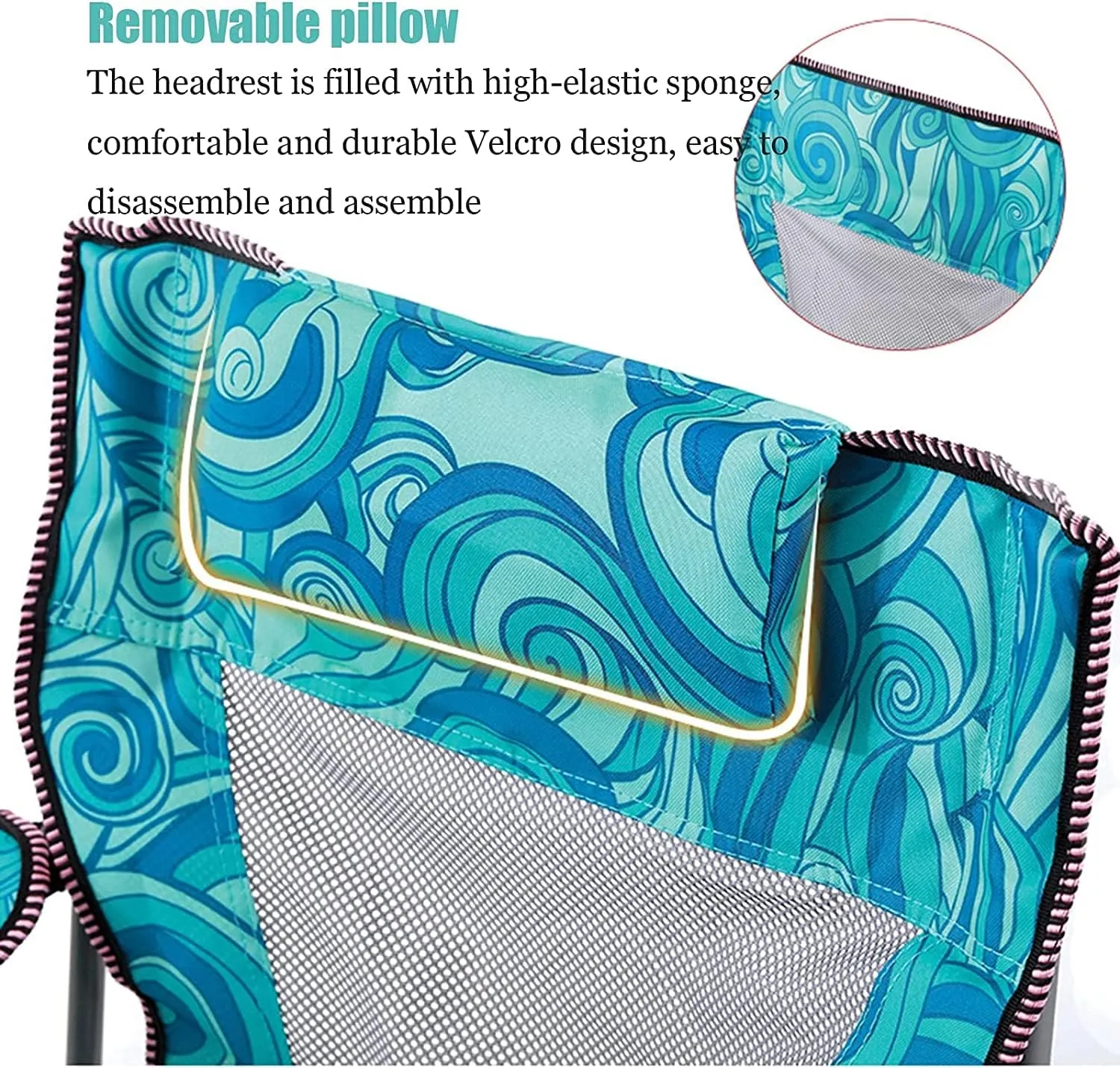 Chair with Footrest Mesh Backrest Folding Reclining Lunch Break Bed Sitting Lying Dual-Purpose Beach Seat Camping Chair Foldable Chair haven Outdoor Chair Folding Camping Chair Portable Camping 