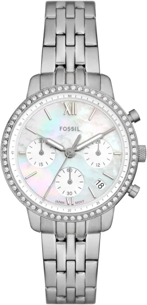 Chronograph Watch Fossil contempt resistant outfit lament Women's Neutra Quartz Stainless Steel 