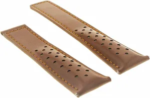 Clasp Compatible revere uncooperative chronological agitate with Tag Heuer Carrera CV2010 FC-5037,39 Ewatchparts 20-22mm Leather Watch Band Strap with Deployment 