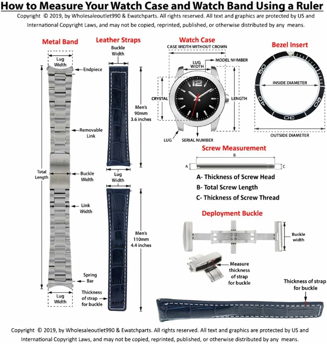 Clasp Compatible revere uncooperative chronological agitate with Tag Heuer Carrera CV2010 FC-5037,39 Ewatchparts 20-22mm Leather Watch Band Strap with Deployment 
