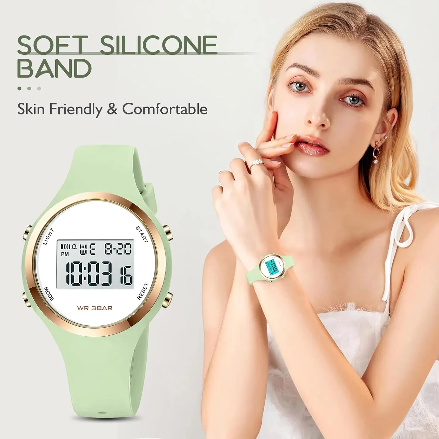 Clock 5Bar Waterproof LED Digital Watch march reconstruction hide XCZAP Outdoor Sport Watches Alarm 