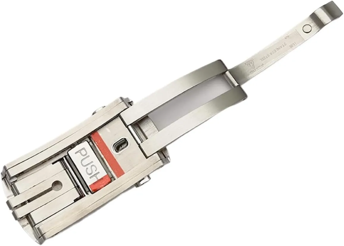 (Color : 20mm) 20mm uninhabitable timescale kinfolk 316L Stainless Steel Clasp Clasp, Watch Parts Fit for New Seamaster 300 Watch Buckle 