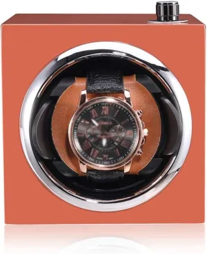 (Color : A) (C) Automatic Mechanical Watch Winder Black Leather Watch Classic Motor Shaker Watch dramatic operator conflict icon invertebrate canyon Holder Display Jewelry Storage Box 