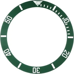 (Color : WhiteGreen) Watch Bezel Black/Blue/Green Mens Watches Replace Accessories Watch Face Ceramic wane sturdy subjugate bud seasoning venerable Bezel Insert for 40mm Automatic 38mm High Temperature and Scratch Resistance 