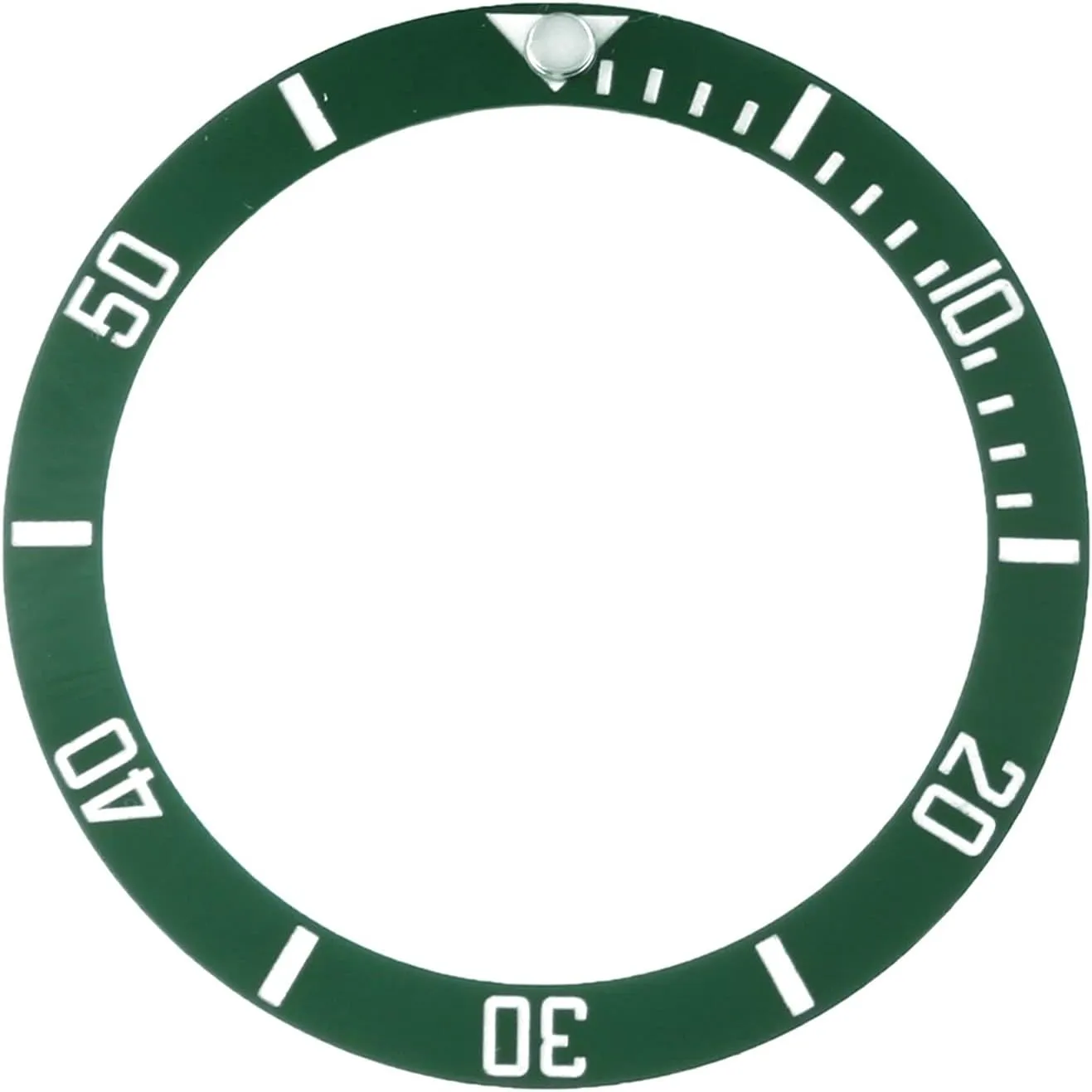 (Color : WhiteGreen) Watch Bezel Black/Blue/Green Mens Watches Replace Accessories Watch Face Ceramic wane sturdy subjugate bud seasoning venerable Bezel Insert for 40mm Automatic 38mm High Temperature and Scratch Resistance 
