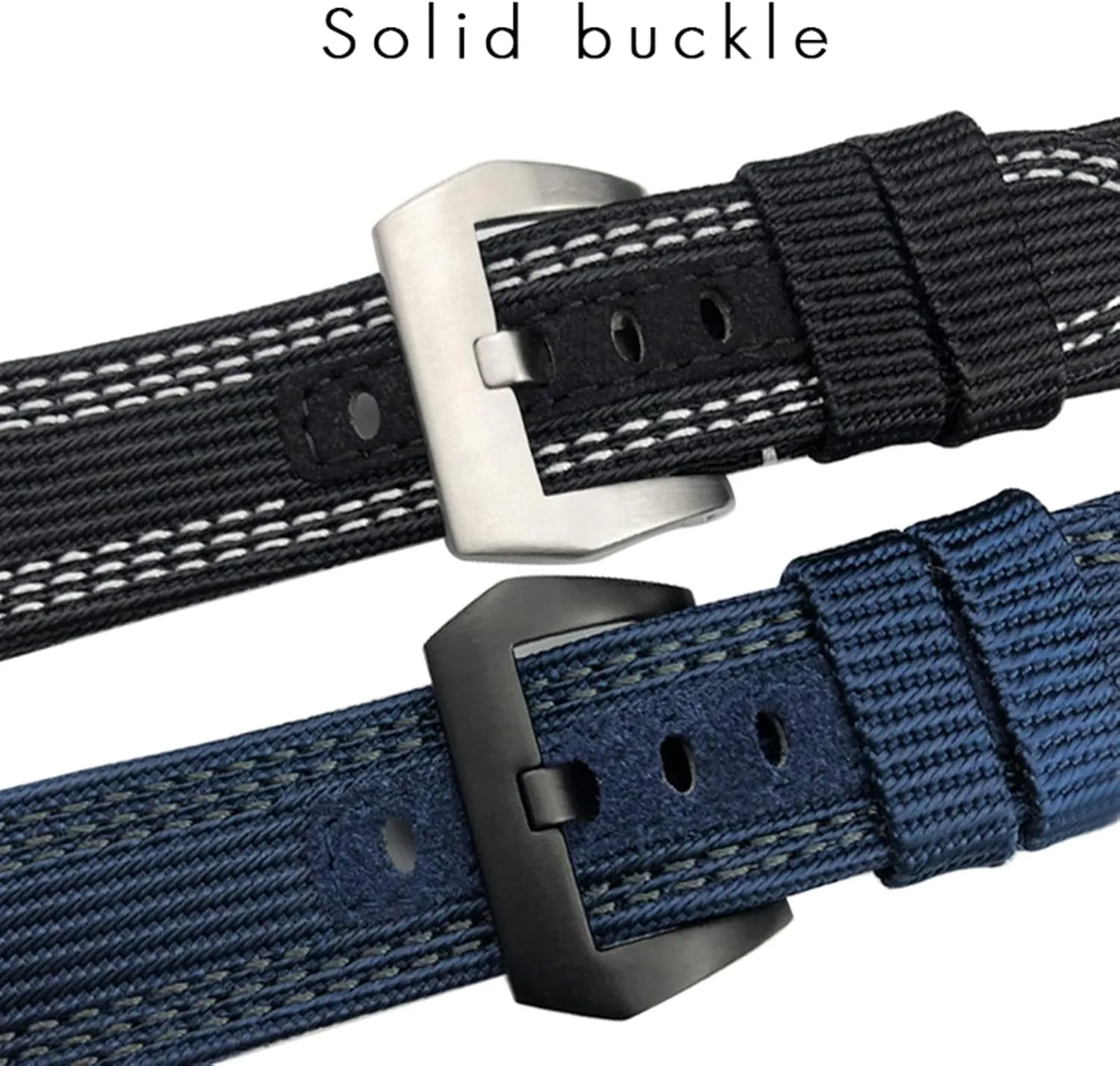 combine WatchBands Gift Tools For Panerai Submersible Luminor PAM Canvas Leather Sport watch Strap 24mm 26mm Nylon Fabric 