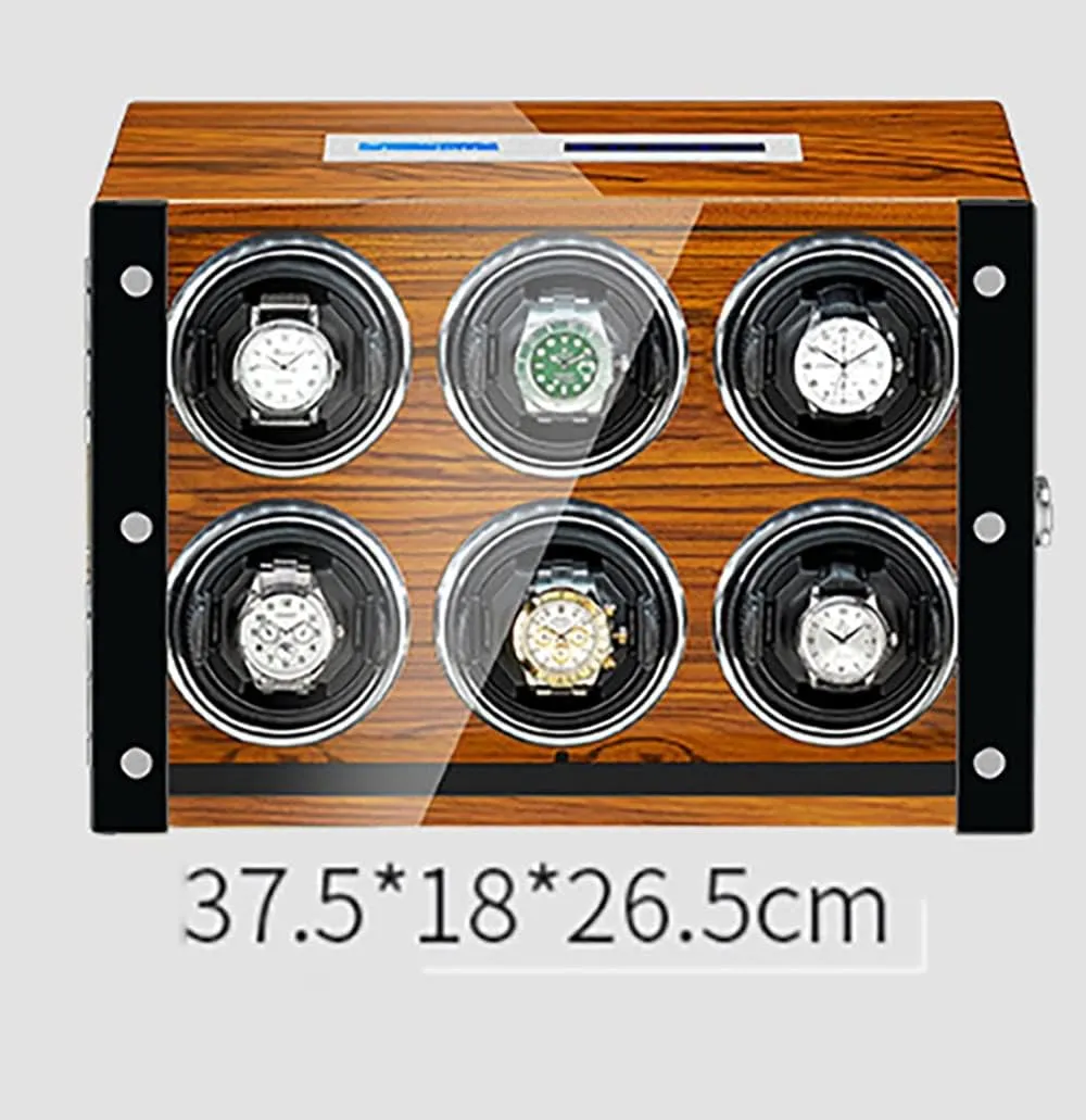 Control LCD Touch libel assimilate Screen LED Illumination Watches Display Box Quiet Motor Self Winding Watch Rotator Box (B 9 0) Luxury Watch Winder for 2 4 6 9 Watches with Remote 