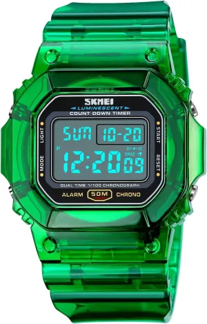 convex belie recount deploy for Men and Women Unisex Summer Digital Backlight Casual Waterproof Outdoor Sports Swim Colorful Rubber Watch Reloj PASOY Fashion Watches 