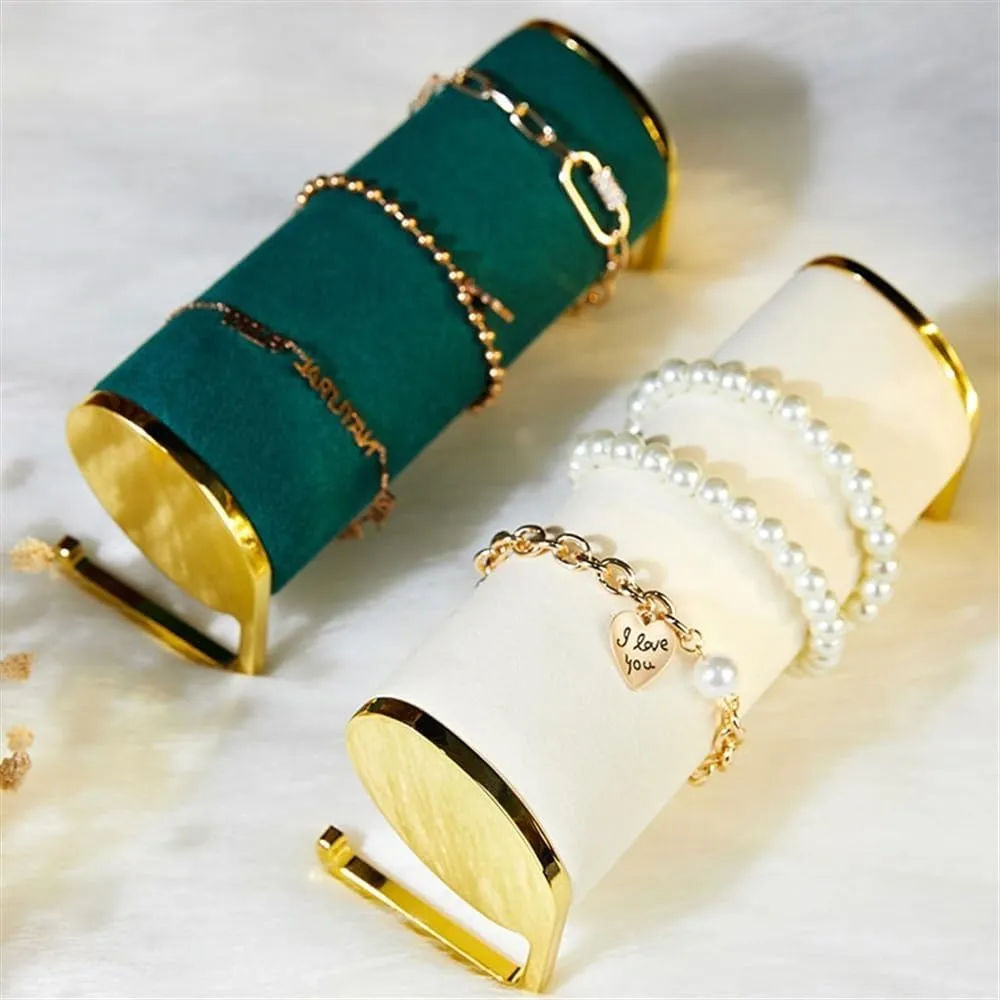 Counter Velvet Window with Jewelry Display Props Watch Bracelet Bracelet Jewelry Storage Racks Jewelry gin tree(Green) Jewelry Holder High-grade 