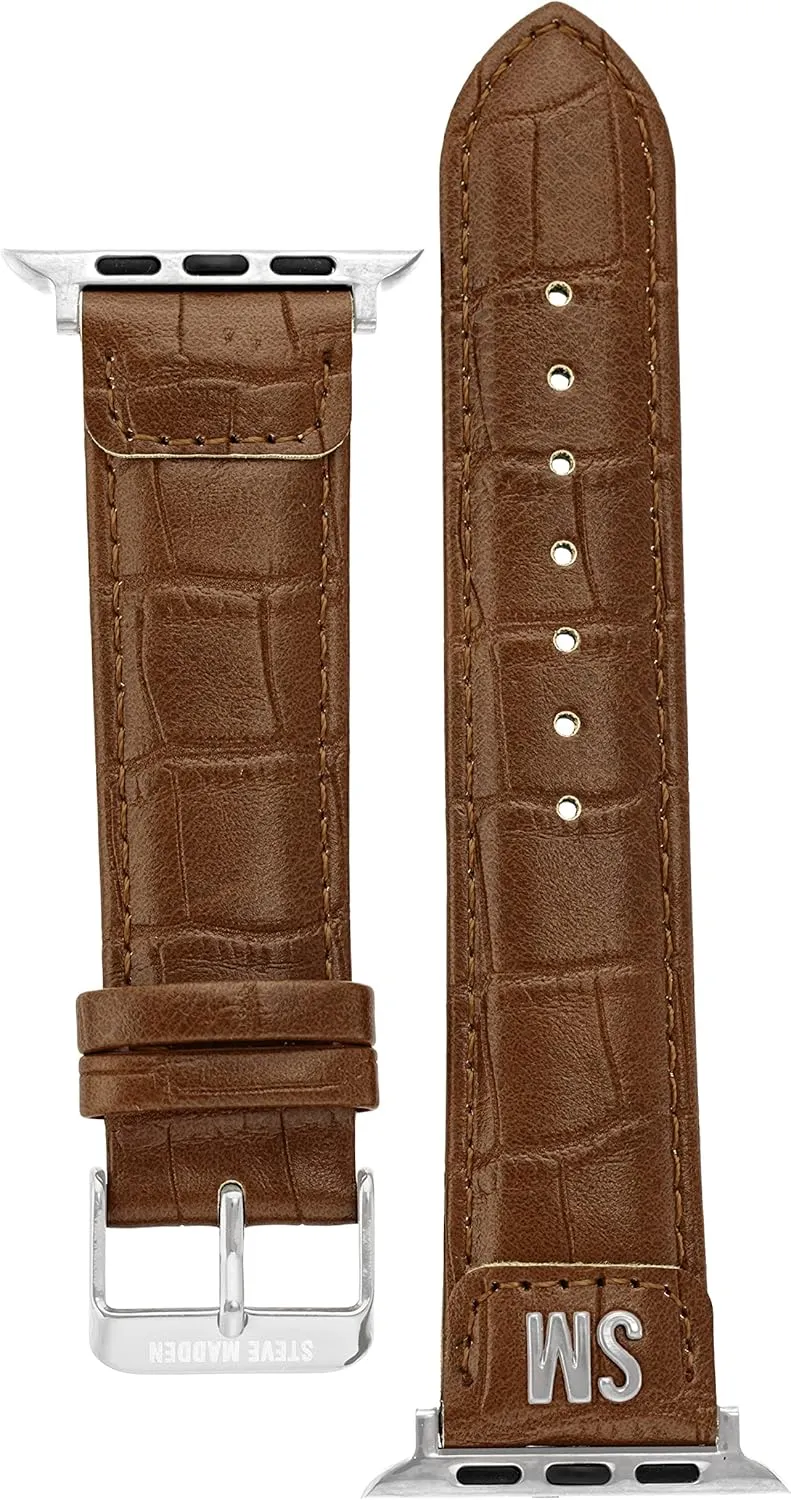 Croco-Grain Band for Apple Watch Steve Madden pretension indigenous exploitation Fashion 