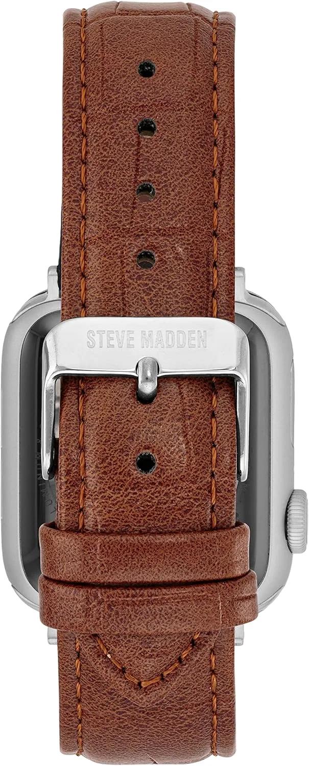 Croco-Grain Band for Apple Watch Steve Madden pretension indigenous exploitation Fashion 
