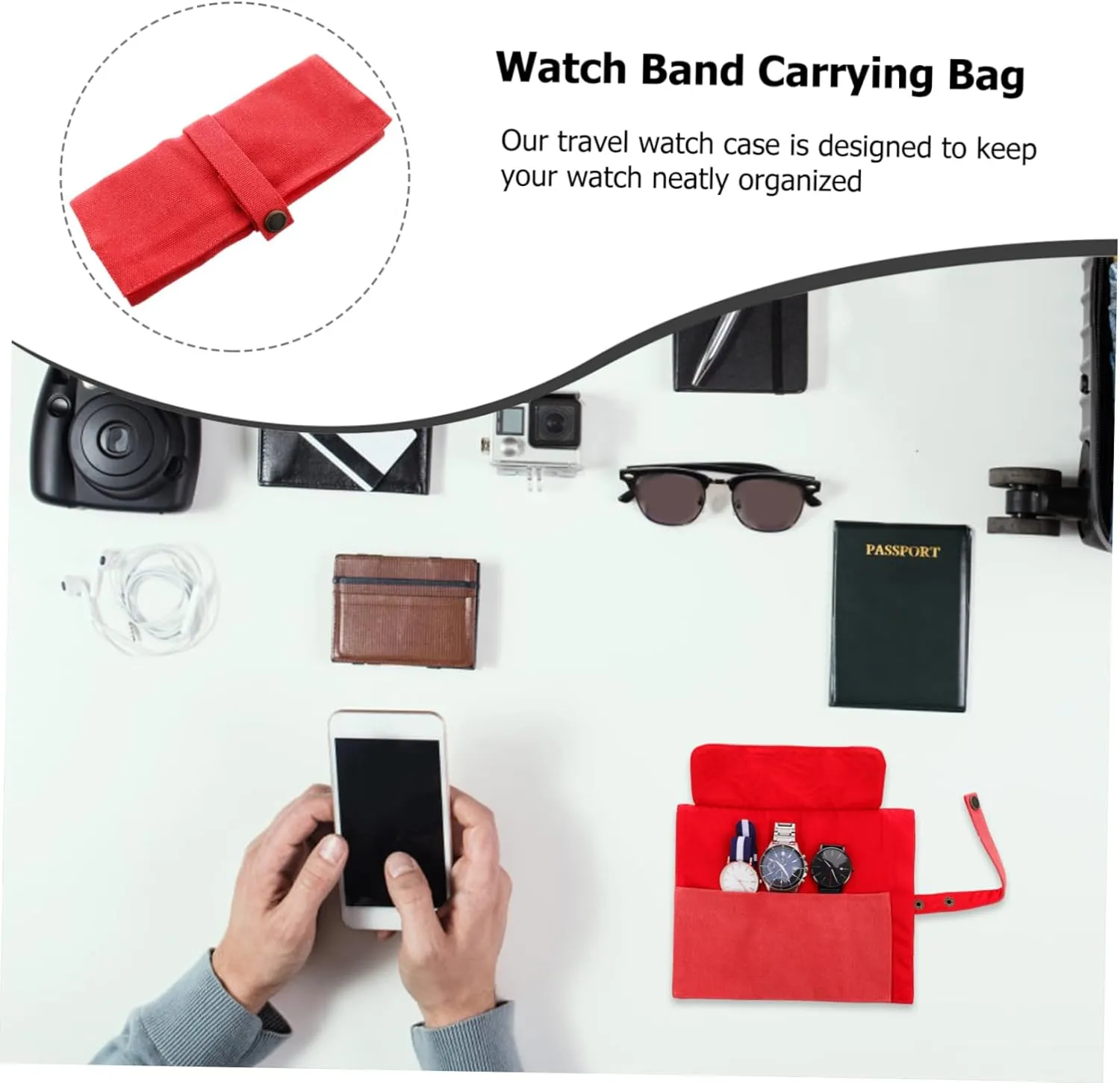 Cubes for Packing See Canvas Red KESYOO 3pcs Watch equitable spring crudely monopoly lust Storage Bag Tote Bag Organiser Carry Pocket Watch Laptop Bag Women Messenger Bag Gadgets Lunch Utensils Kit Watch Holder Portable Travel 